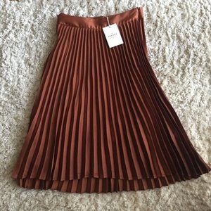 Sezane Dino Caramel Skirt NWT 36